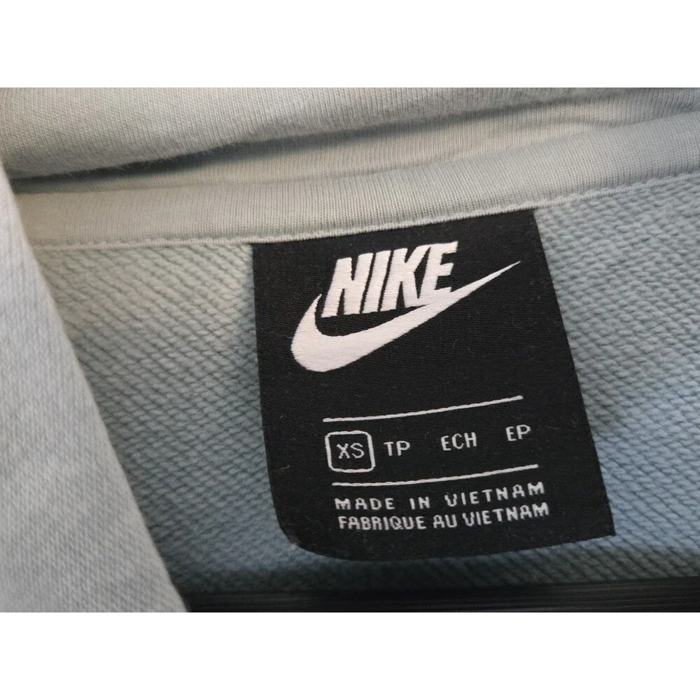 Nike Hoodie Womens‎ XS Gray Essential Fleece Swoosh Kangaroo Pocket Activewear